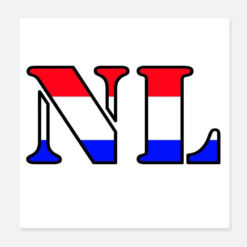 NL, Netherlands ... / + Poster 8" x 8" (20x20 cm)