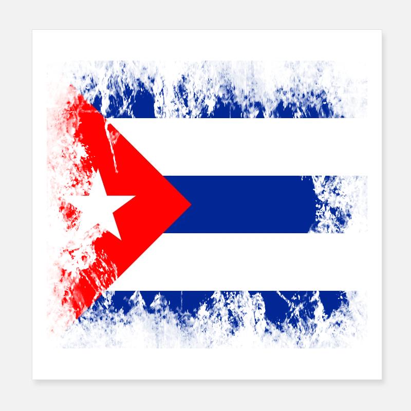Cuba Poster 20 x 20 cm