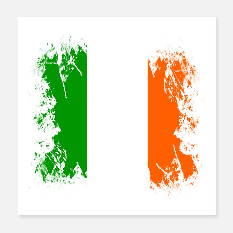 Irlande - Irlande - Poster 20 x 20 cm - blanc