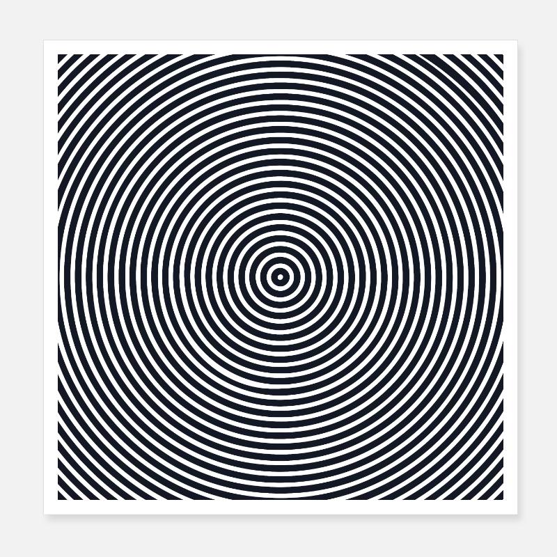 Hypnose Muster Poster 20x20 cm