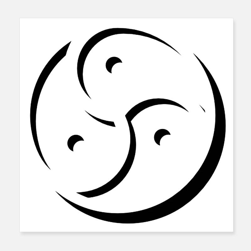 triskele Poster 8" x 8" (20x20 cm)