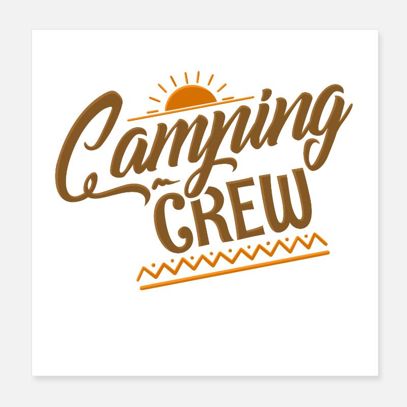 Équipe de camping-car Poster 20 x 20 cm