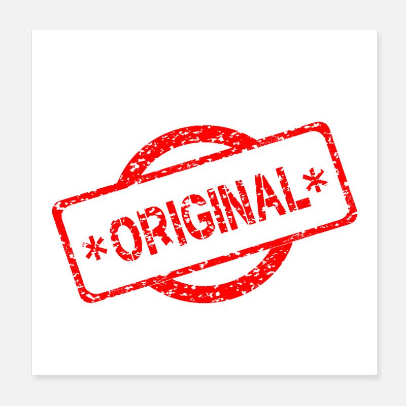 Original Stempel Layout Poster 20x20 cm