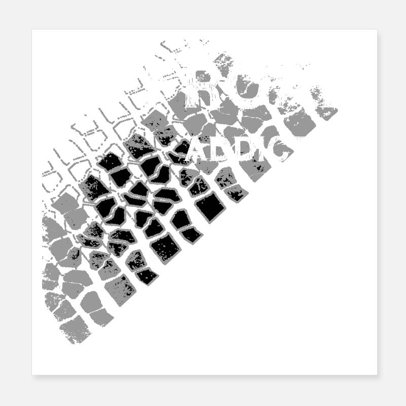 Defender Land-Rover OFF Road White Poster 20 x 20 cm