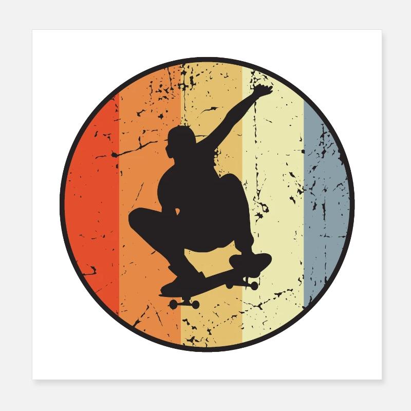 Faire de la planche à roulettes Poster 20 x 20 cm
