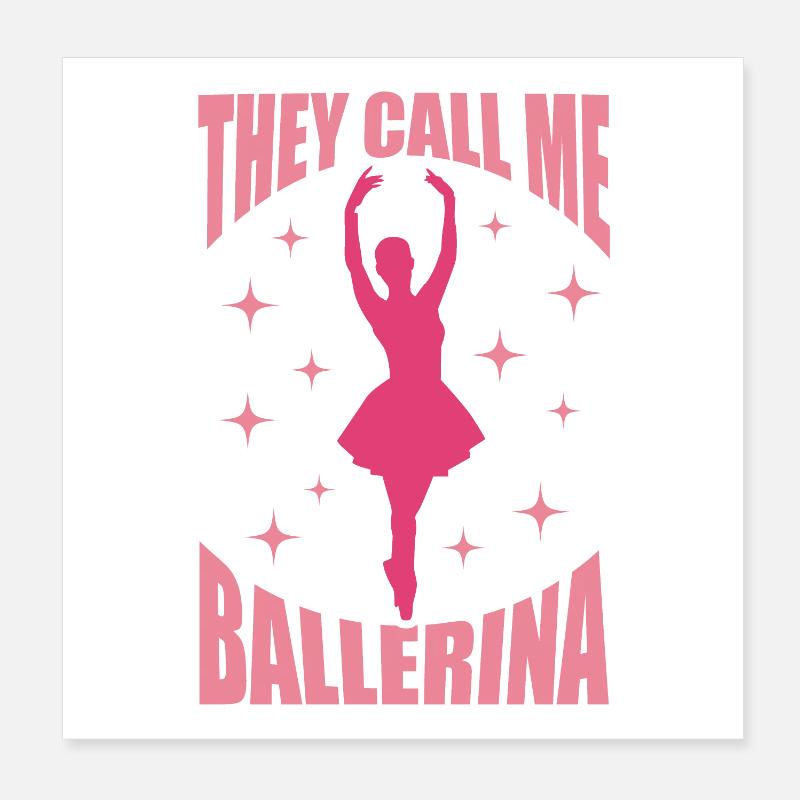 Danseuse de ballet Poster 20 x 20 cm