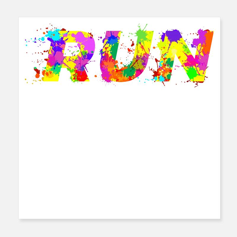 Course course déclaration motivation jogging sport Poster 20 x 20 cm