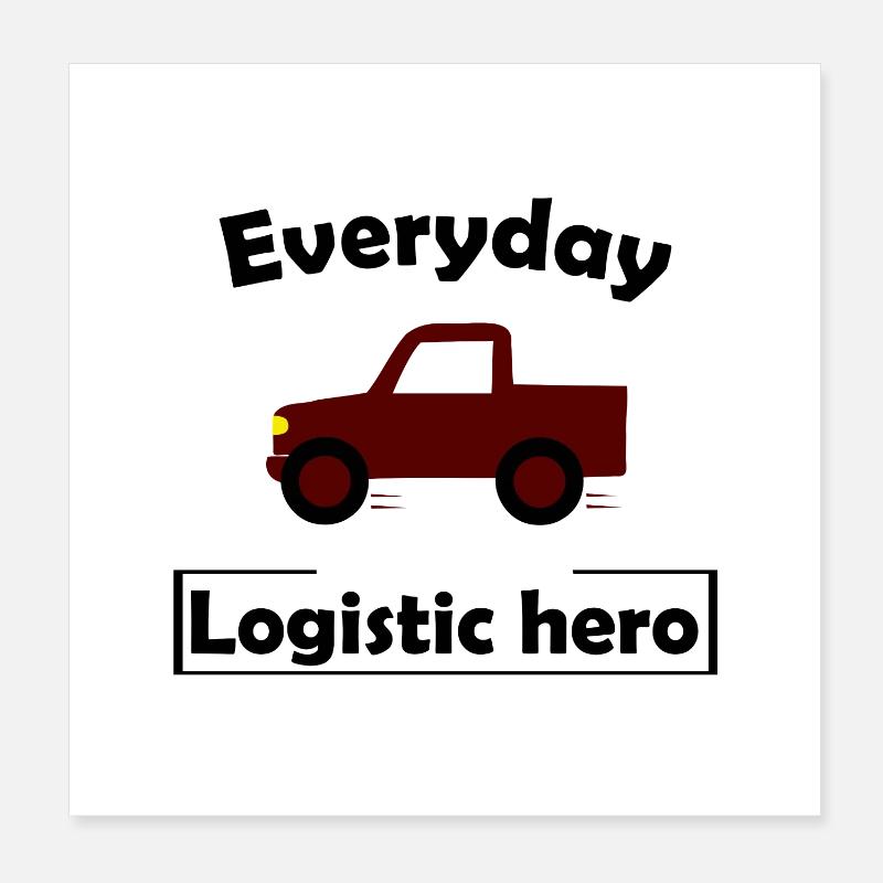 Transport and logistics Poster 8" x 8" (20x20 cm)