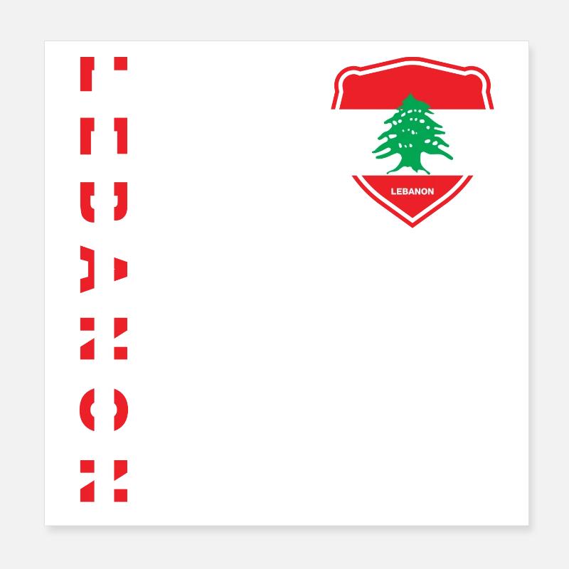 Liban Beyrouth Libanais Libanais Libanais LBN Poster 20 x 20 cm