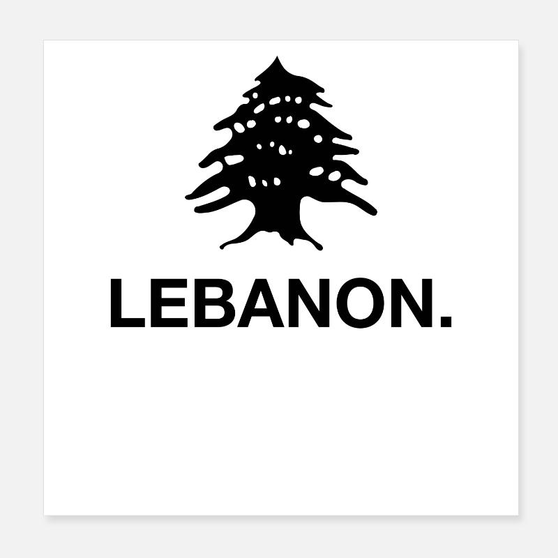 Libanon Beirut Libanese Libanesin Libanesisch LBN Poster 20x20 cm