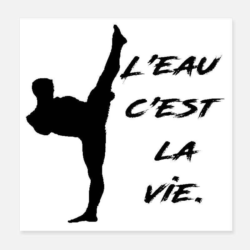 JCVD Poster 20 x 20 cm