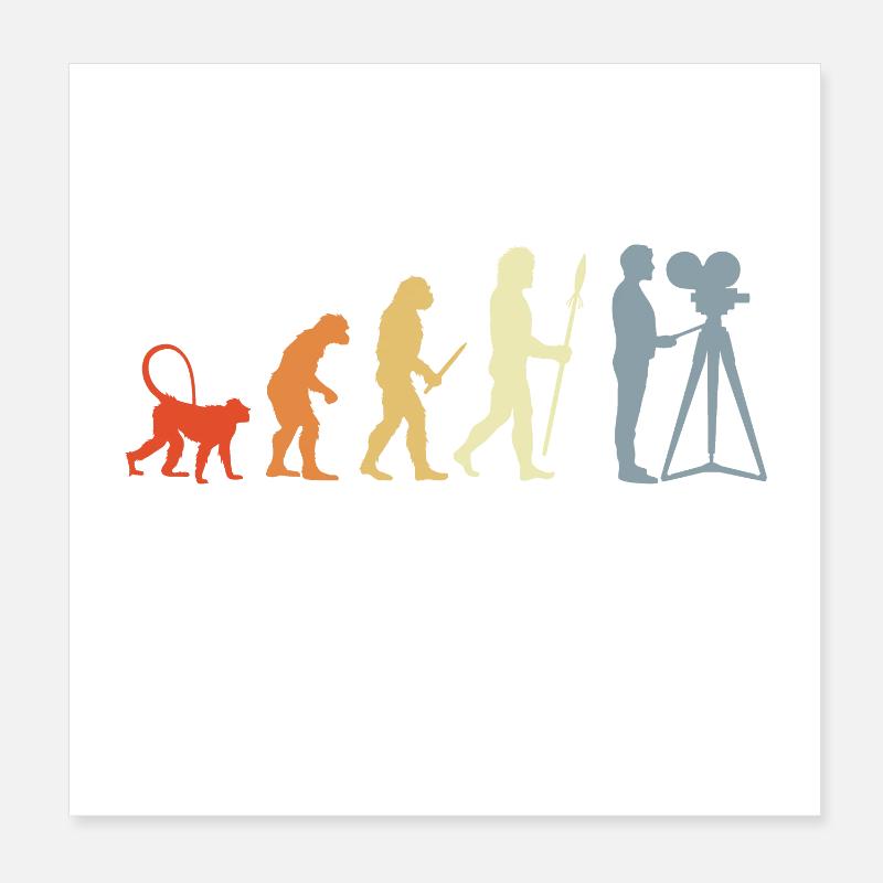Kameramann Evolution Poster 20x20 cm