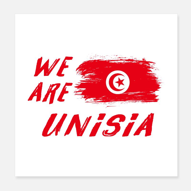 We are Tunisia design / gift idea Poster 8" x 8" (20x20 cm)