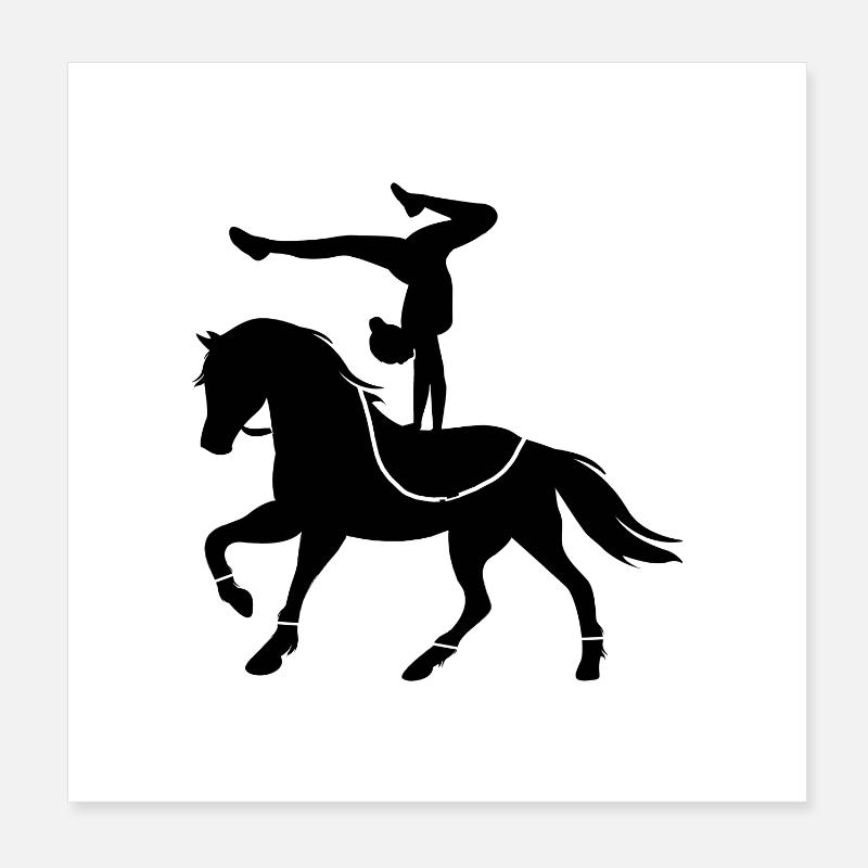 Vaulting Volti Poster 8" x 8" (20x20 cm)