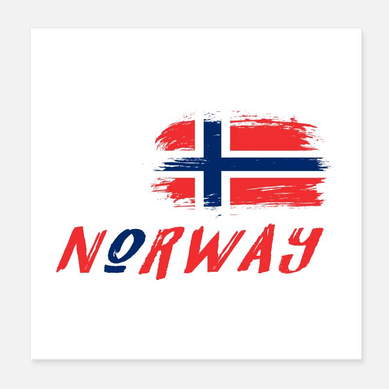 We are Norway design / idée cadeau Poster 20 x 20 cm