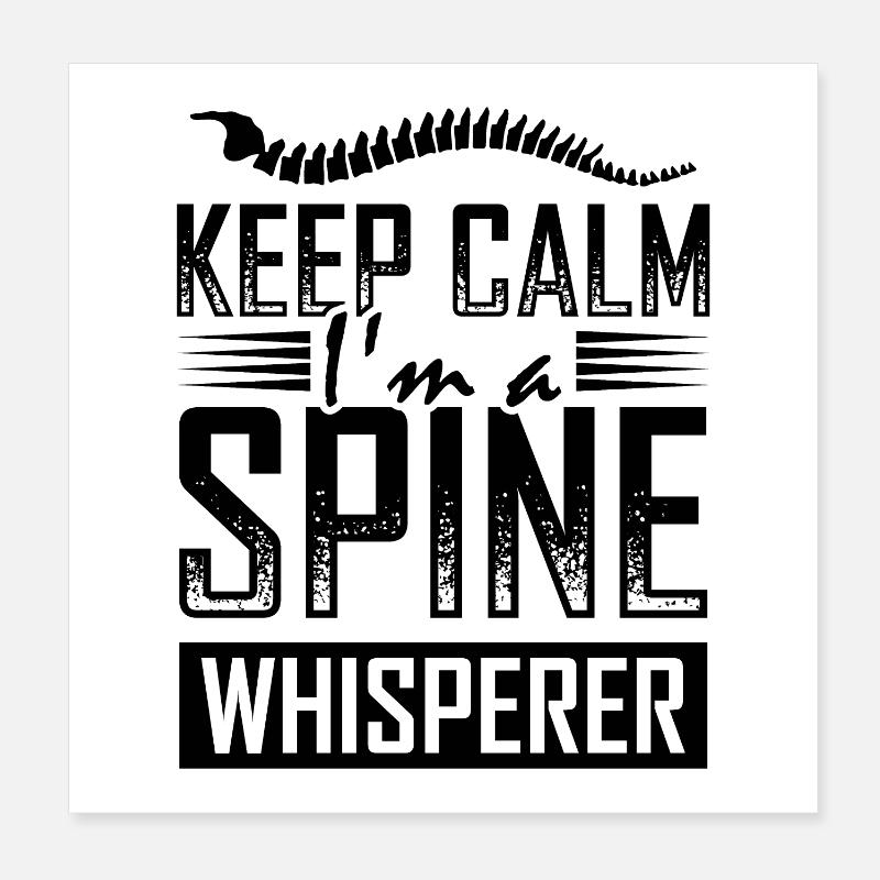 Chiropractor joke Poster 8" x 8" (20x20 cm)
