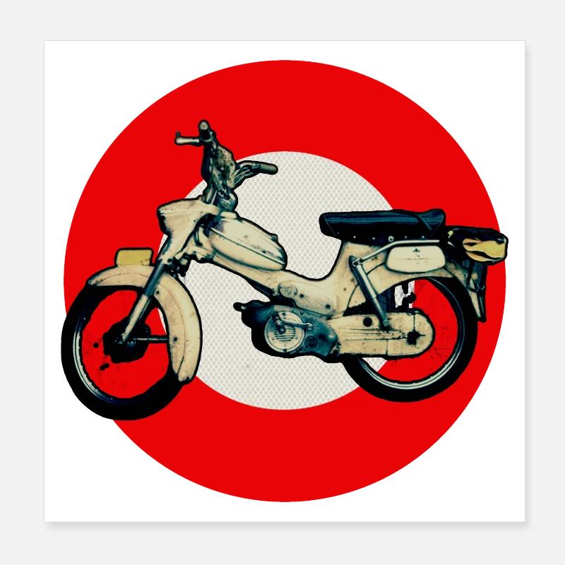 Cyclomoteurs Snap Poster 20 x 20 cm