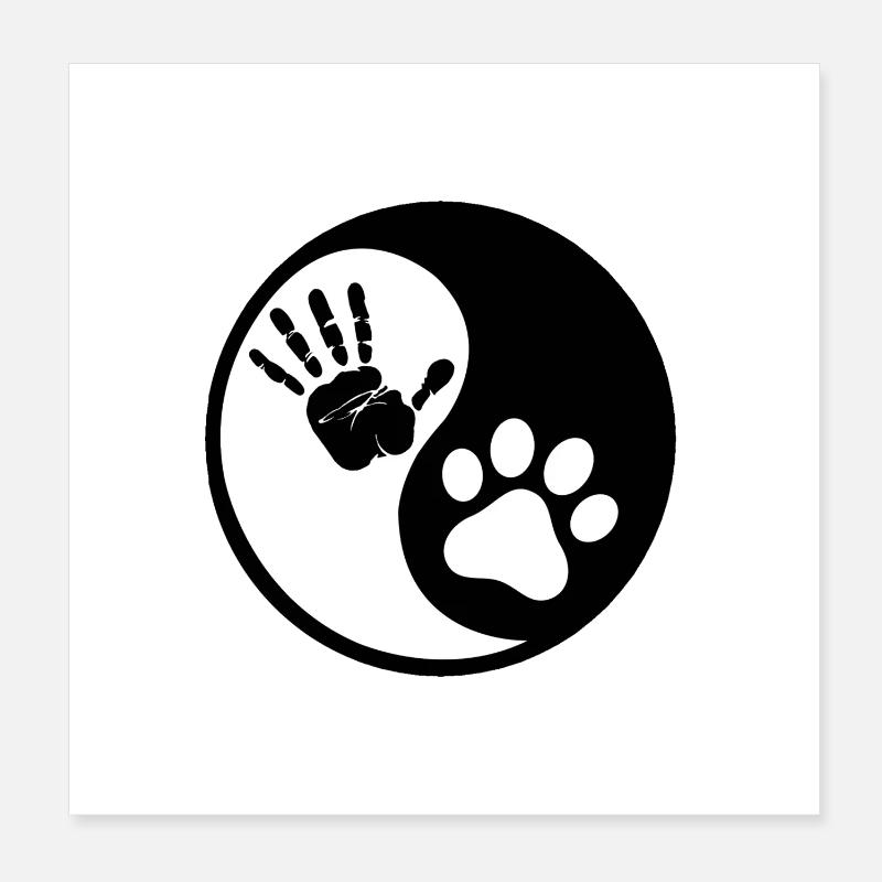 Empreintes Poster 20 x 20 cm