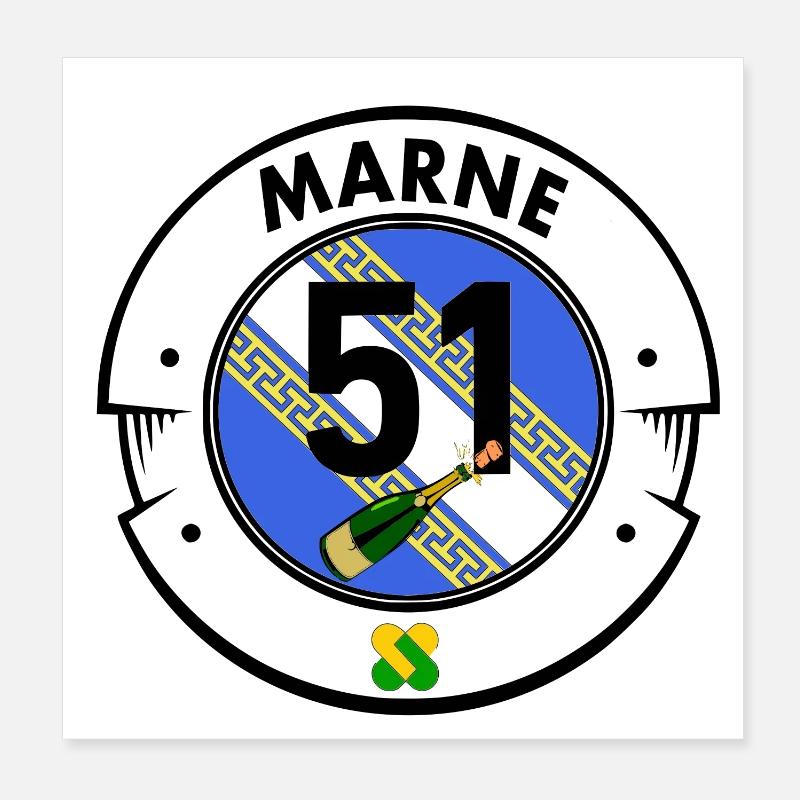 Marne Poster 20 x 20 cm