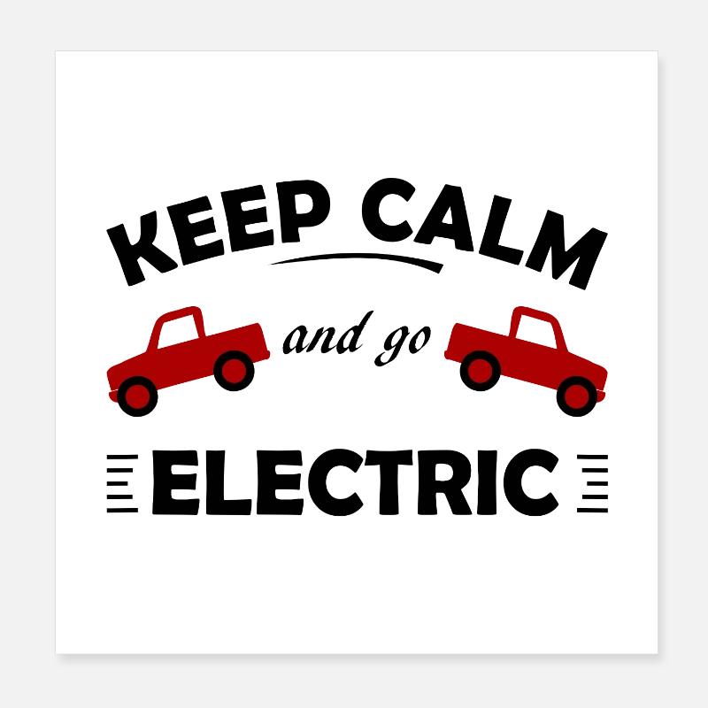 Elektrisch Poster 20x20 cm