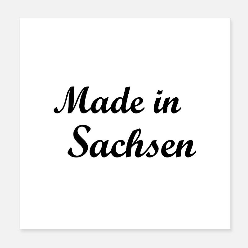 Sachsen Poster 20x20 cm