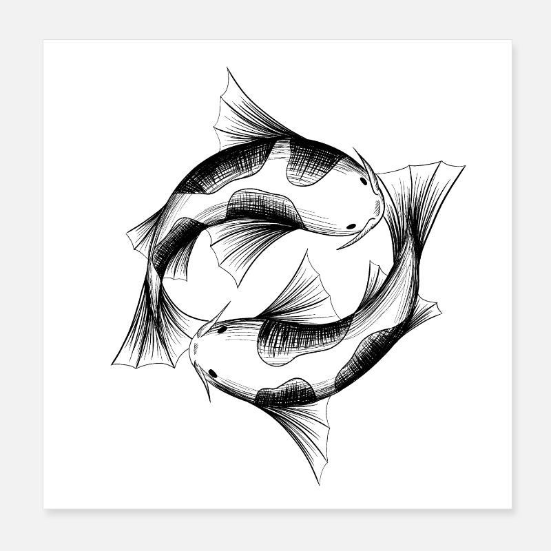 Kois Poster 20x20 cm