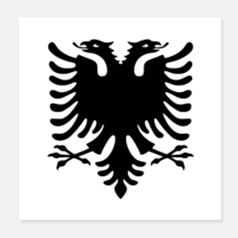 Shqiponja Poster 8" x 8" (20x20 cm)