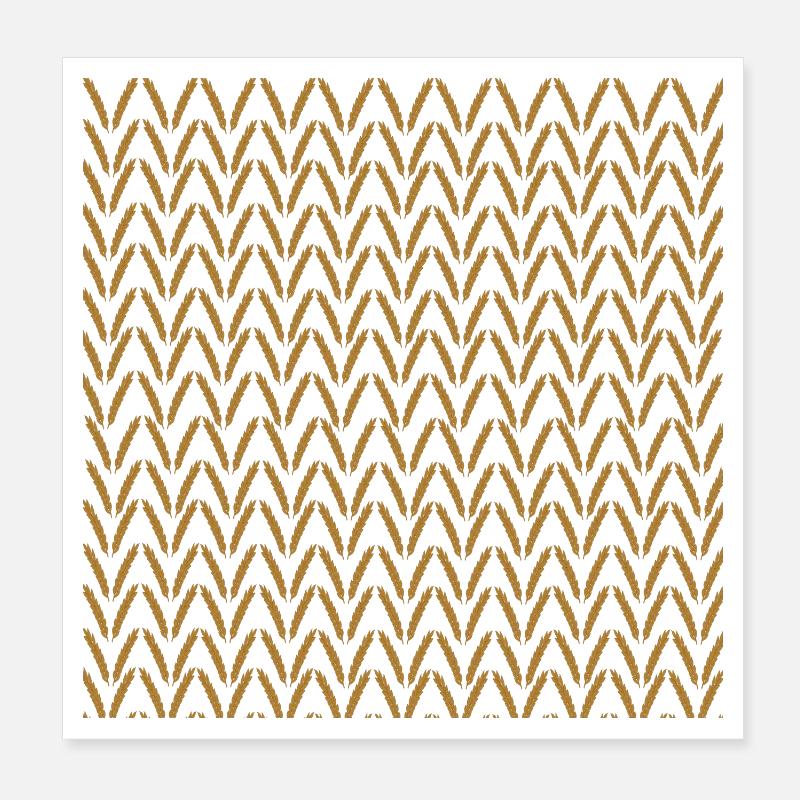 Rye ears of corn pattern, plants Poster 8" x 8" (20x20 cm)