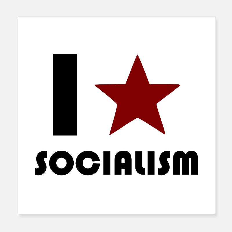 Sozialismus Poster 20x20 cm