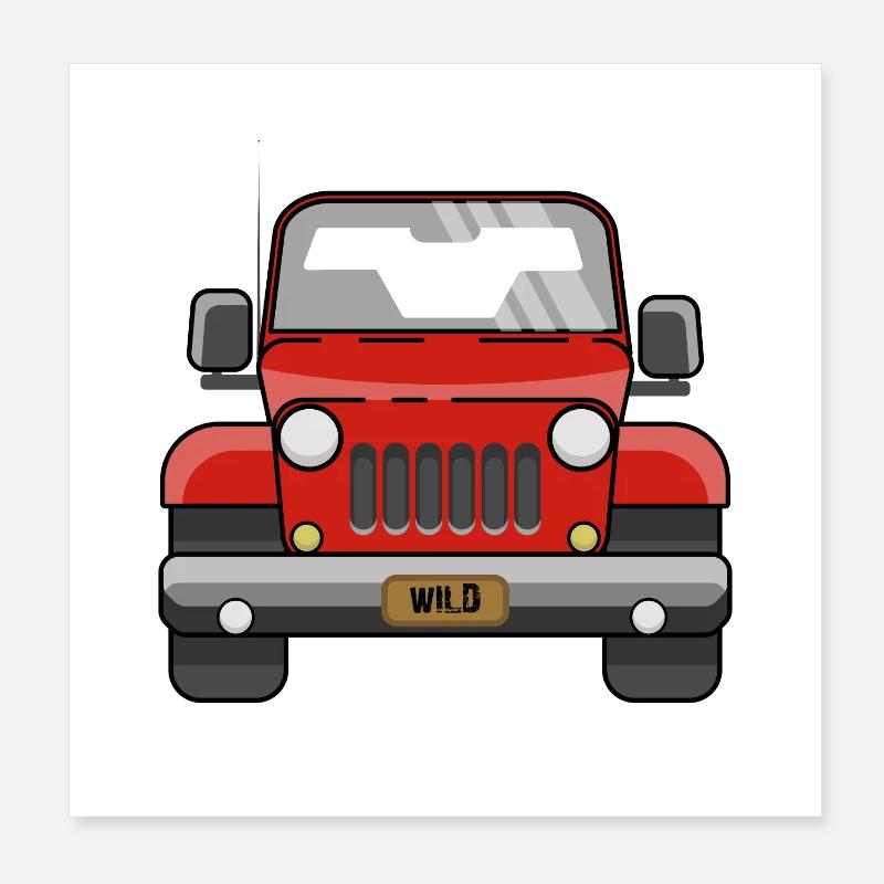 Off-road vehicle car Poster 8" x 8" (20x20 cm)