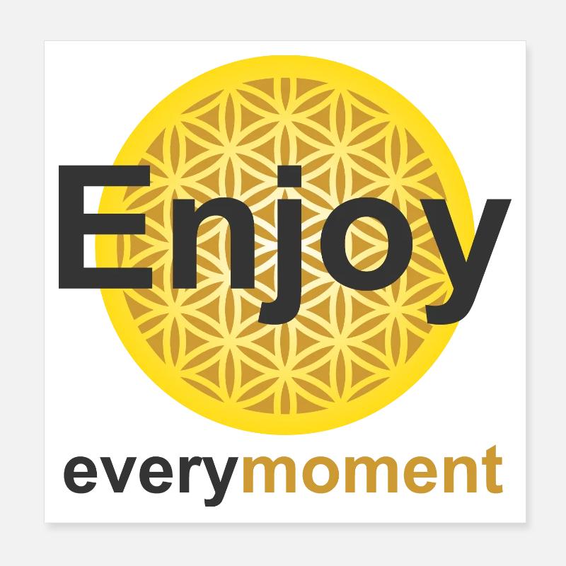 profitez de chaque instant kontiki Poster 20 x 20 cm