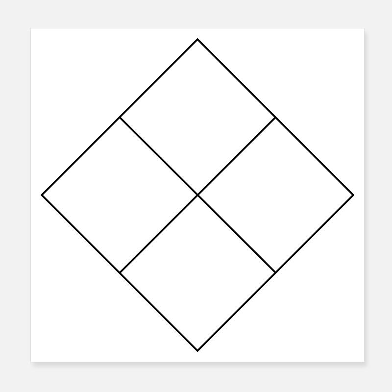 Square to fill Poster 8" x 8" (20x20 cm)