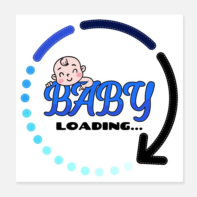Bébé enceinte naissance grossesse bébé bosse Poster 20 x 20 cm