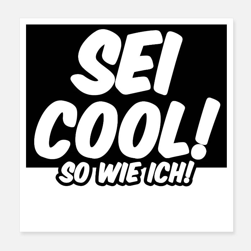 Cool Freunde Freundschaft Statement Sprüche - Poster 20x20 cm - Weiß