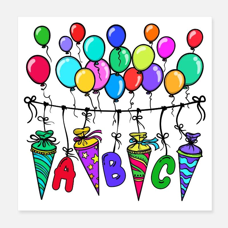 School School Day School Start School Start Learning Poster 8" x 8" (20x20 cm)