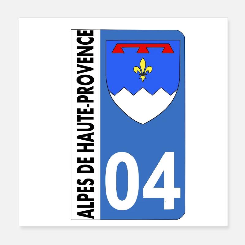 High-Provence Alps Poster 8" x 8" (20x20 cm)