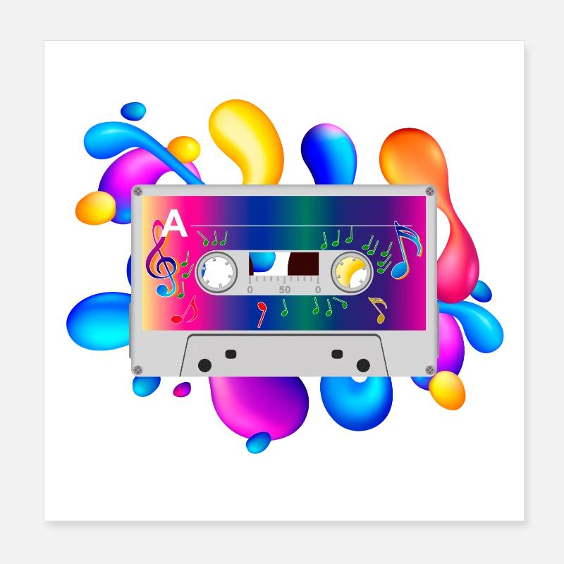 Kassette Poster 20x20 cm