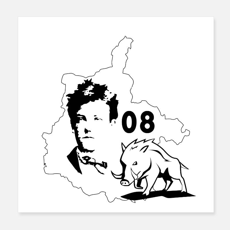 Ardennes Poster 8" x 8" (20x20 cm)