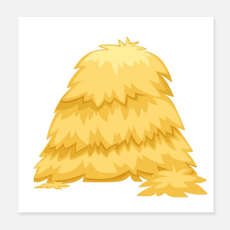 Why is there straw here? Poster 8" x 8" (20x20 cm)