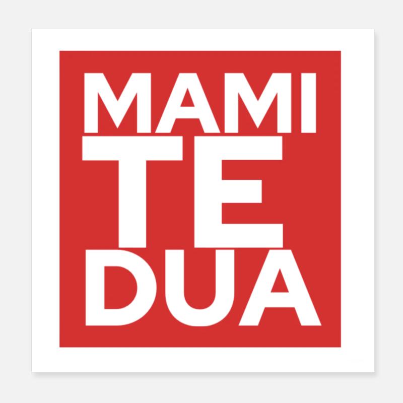 Mami të dua Poster 20x20 cm