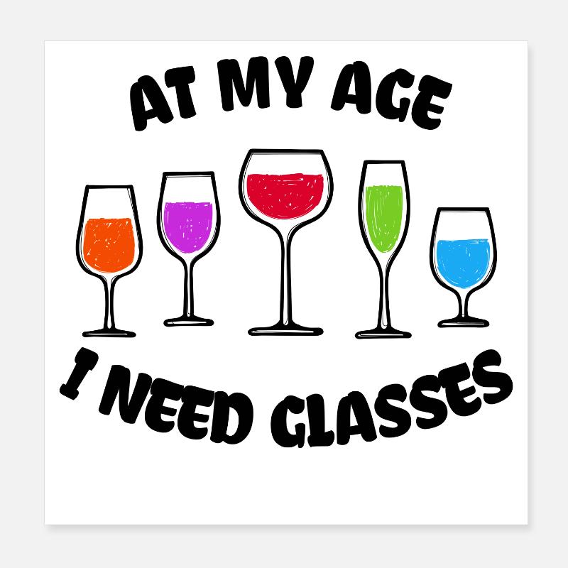 Lustig Witz Humorvoll Statement Cool Poster 20x20 cm