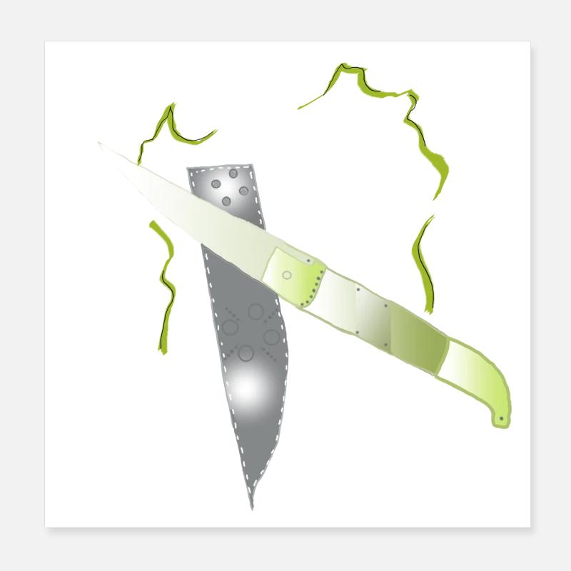 couteau Poster 20 x 20 cm