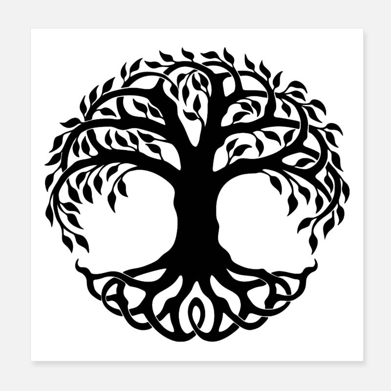 Yggdrasil Poster 8" x 8" (20x20 cm)