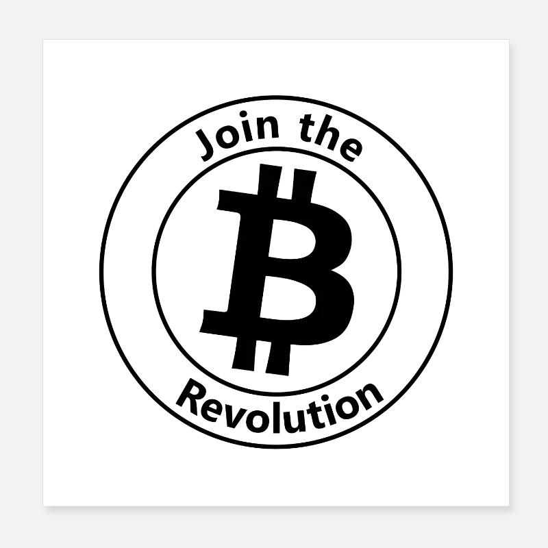 La révolution Bitcoin Poster 20 x 20 cm