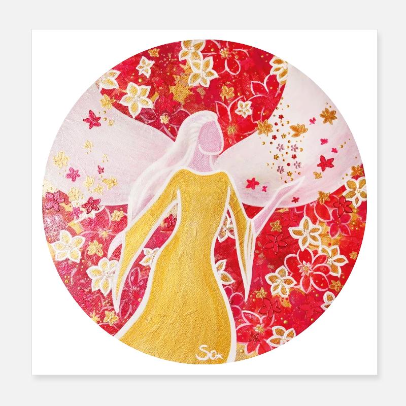 FleursEngel - Sonja Ariel par Staden Poster 20 x 20 cm