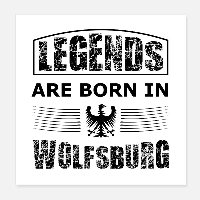 Wolfsburg Legends Poster 8" x 8" (20x20 cm)