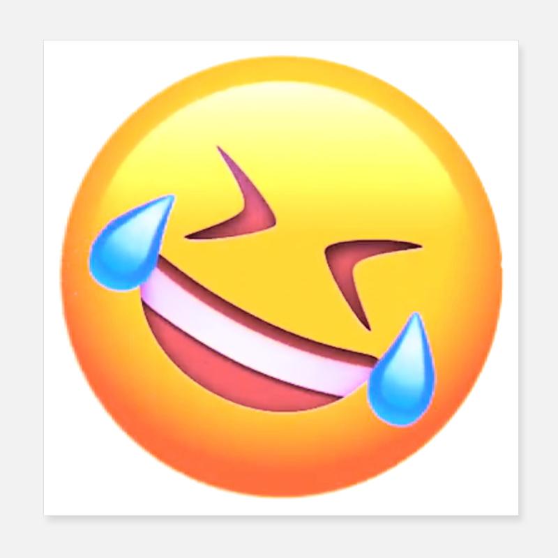 Laughing face Poster 8" x 8" (20x20 cm)