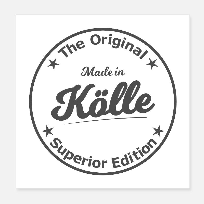 Made in Kölle Poster 20x20 cm
