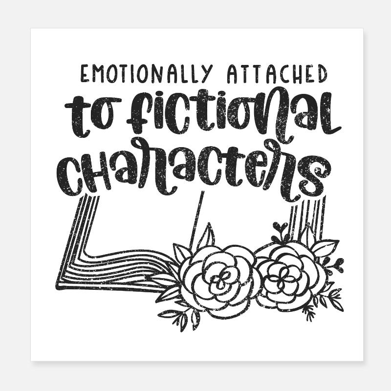 Book Books Bookworm Bookworm Author Gift Poster 8" x 8" (20x20 cm)
