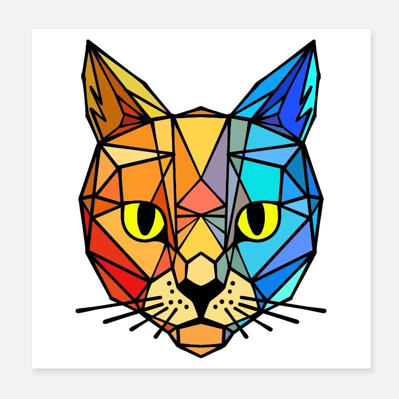 Animal Tiger Poster 8" x 8" (20x20 cm)